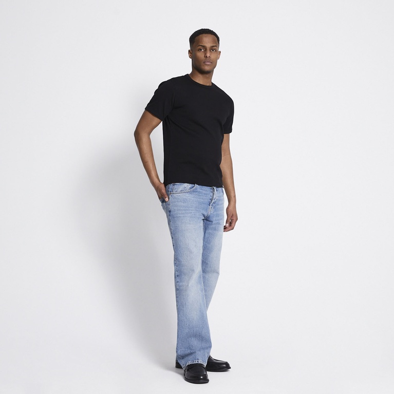 Rib knit tee "Vincent" Black